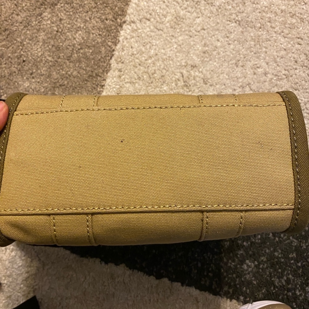Marc Jacobs Tan Canvas Clutch